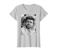 George Michael en Live Aid Wembley Stadium Soy tu Hombre 1985 Camiseta, Mujer, Plata, 3XL
