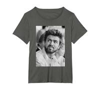 George Michael en Live Aid Wembley Stadium Soy tu Hombre 1985 Camiseta, Mujer Tallas Grandes, Asfalto, 5XL Grande