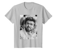 George Michael en Live Aid Wembley Stadium Soy tu Hombre 1985 Camiseta, Niños, Plata, 10 años