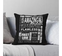 George Michael Lyrics Songs - Funda de almohada de poliéster y lino con estampado de terciopelo con cremallera