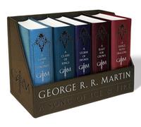George R. R. Martin's A Game of Thrones Leather-Cloth Boxed Set (Song of Ice and Fire Series): A Game of Thrones, A Clash of Kings, A Storm of Swords, ... with Dragons: 1-5 (A Song of Ice and Fire)
