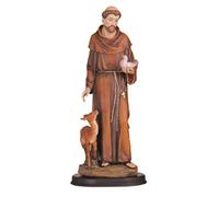George S. Chen Las importaciones 12,7 cm San Francisco Santa Figura Religiosa decoración Estatua decoración