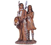 George S. Chen Las importaciones ss-g-11334 Nativo Americano par Coleccionable Indio Figura Escultura Estatua