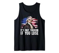 George Washington 4th of July It’s Only Treason If You Lose Camiseta sin Mangas