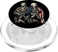 George Washington & Abraham Lincoln Military Veteran Soldier PopSockets PopGrip para MagSafe