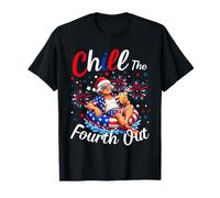 George Washington Chill The Fourth out Funny July 4th Camiseta