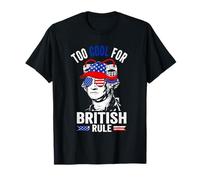 George Washington Cool For British Rule 4th of July - Camiseta Camiseta