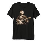 George Washington Guitarra Eléctrica Arte Vintage Camiseta Premium