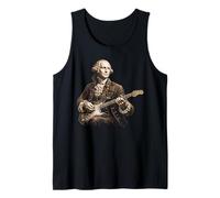 George Washington Guitarra Eléctrica Arte Vintage Camiseta sin Mangas