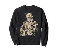 George Washington Hombre Lobo Tocando la Guitarra Alt Goth Music Sudadera
