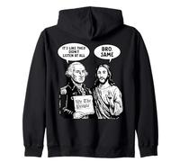 George Washington Jesus Bro Same Funny Meme Political Humor Sudadera con Capucha