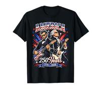 George Washington Lincoln Playing Guitar Abe Lincoln 250th Camiseta