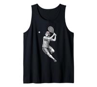 George Washington Presidente Jugando Tenis Retro Vintage Camiseta sin Mangas