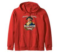 George Washington Primero en Guerra Paz Padre Fundador Sudadera con Capucha
