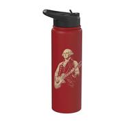 George Washington Rocker Music Guitar Stainless Steel Insulated Water Bottle