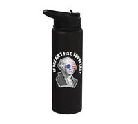 George Washington Si no eres el primero eres el último Stainless Steel Insulated Water Bottle