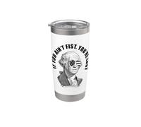 George Washington Si no eres el primero eres el último Vaso térmico de acero inoxidable de doble pared