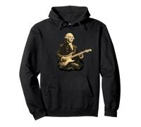 George Washington Tocando la Guitarra eléctrica Rock Music Patriot Sudadera con Capucha