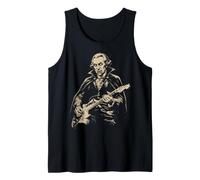 George Washington Vampiro Tocando la Guitarra Alt Goth Music Camiseta sin Mangas