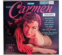 Georges Bizet -- Risë Stevens , Jan Peerce , Licia Albanese , Robert Merrill , Fritz Reiner , The Robert Shaw Chorale , Robert Shaw - Carmen (Highlights) - RCA Red Seal - LM-1749-C