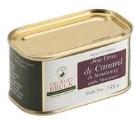 GEORGES BRUCK - FOIE GRAS de STRASBOURG, ALSACE - Duck Foie Gras - Rectangular tin - 4.76oz / 135gr tin