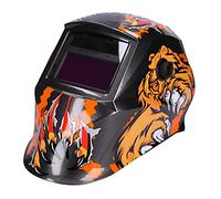 GEORGES Casco de soldadura solar automático, con protección UV y ventana grande, para todo tipo de soldaduras, con dibujo de oso (Bear)