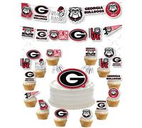 Georgia Bulldogs Party Supplies (42 Pieces) for University of Georgia Graduation Tailgating and Birthday Party Decorations with Georgia Bul