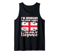 Georgia Flag Proud Elegant Georgian Boyfriend Girlfriend Camiseta sin Mangas