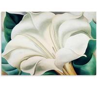 Georgia O'Keeffe Carteles La Flor Blanca Lienzo Pintura Arte Abstracto De La Pared Georgia O'Keeffe Impresión Para Decoración De La Sala De Estar Cuadro 40X60cm Sin Marco