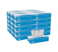 Georgia-Pacific preferencia 48100 blanco tejido facial 2-ply, soporte de caja, 8.85 "Longitud x 7.65" Ancho (caja de 30 cajas, 100 hojas por caja)