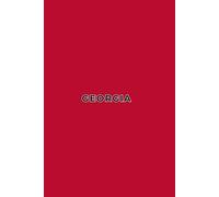 GEORGIA RED AND BLACK - Premium Lined Journal | 6" x 9" | Soft Cover | 120+ Pages - Bold State-Inspired Design: A High-Quality State Notebook - Ideal for School, Work, or Everyday Notes