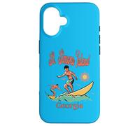 Georgia St. Simons Island GA Surfing Pesca Muelle Carcasa para iPhone 16