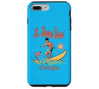 Georgia St. Simons Island GA Surfing Pesca Muelle Carcasa para iPhone 7 Plus/8 Plus