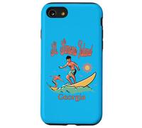 Georgia St. Simons Island GA Surfing Pesca Muelle Carcasa para iPhone SE (2020) / 7/8