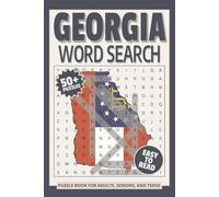 Georgia Word Search Puzzle Book: Word Searches with Easy to Read Print about Georgia, US state of Georgia, Georgia Travel and More | 6x9 inches, 110 ... Gift for Vacations, Holidays and Relaxation