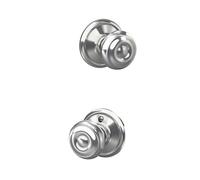 Georgian níquel satinado Hall y armario pomo F10 GEO 619 (cromado brillante)