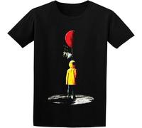 Georgie Creepy Scary It Clown Stephen King Movie Inspired Mens T Shirt Black S