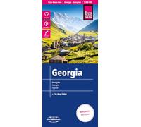 Georgie Map including Tbilisi city map: reiß- und wasserfest (world mapping project)