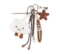 Georgie Porgy Bolso Accesorios Bag Charm Colgante de bolsa para Mujeres Bolsa deportiva mochilas Llaveros Regalo de Cumpleaños para niñas (Nube Estrella Friends)