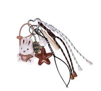 Georgie Porgy Bolso Accesorios Colgante de bolsa para Mujeres Damas Amuleto para Bolsos para Bolsa deportiva mochilas Regalo de Cumpleaños para niñas (Conejito Béisbol Sé feliz)