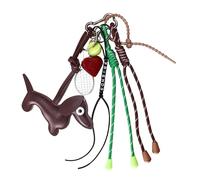 Georgie Porgy Bolso Accesorios Colgante de bolsa para Mujeres Damas Amuleto para Bolsos para Bolsa deportiva mochilas Regalo de Cumpleaños para niñas (Perro Tenis Amigos)