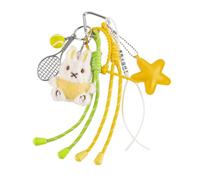 Georgie Porgy Bolso Accesorios Colgante de bolsa para Mujeres Damas Amuleto para Bolsos para Bolsa deportiva mochilas Regalo de Cumpleaños para niñas (Conejito Tenis Brillante)