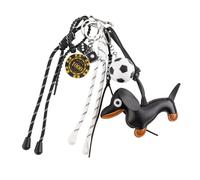 Georgie Porgy Bolso Accesorios Colgante de bolsa para Mujeres Damas Amuleto para Bolsos para Bolsa deportiva mochilas Regalo de Cumpleaños para niñas (Perro Fútbol Suerte)