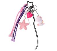 Georgie Porgy Bolso Accesorios Colgante de bolsa para Mujeres Damas Amuleto para Bolsos para Bolsa deportiva mochilas Regalo de Cumpleaños para niñas (Unicornio Corazón Amor)