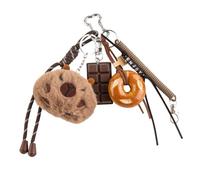 Georgie Porgy Llavero Bolsos Accesorios para Mujer Colgante Bolsos Charm Mochila Escolar Bolsa de Deporte Lindo Llavero Regalos para Niñas (Capibara Pan Enjoy)