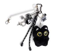 Georgie Porgy Llavero Bolsos Accesorios para Mujer Colgante Bolsos Charm Mochila Escolar Bolsa de Deporte Lindo Llavero Regalos para Niñas (Gato 8 Bola Dados Hi)