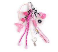 Georgie Porgy Llavero Bolsos Accesorios para Mujer Colgante Bolsos Charm Mochila Escolar Bolsa de Deporte Lindo Llavero Regalos para Niñas (Fitness Rosa)