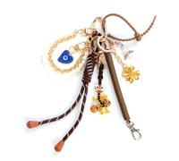 Georgie Porgy Llavero Bolsos Accesorios para Mujer Colgante Bolsos Charm Mochila Escolar Bolsa de Deporte Lindo Llavero Regalos para Niñas (Mal de ojo Perla Good Luck)