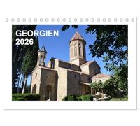 GEORGIEN 2026 (Tischkalender 2026 DIN A5 quer), CALVENDO Monatskalender: Eine zauberhafte Reise durch Georgien