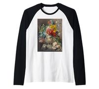 Georgius Van Os Ramo de Flores en un jarrón de Arte Camiseta Manga Raglan